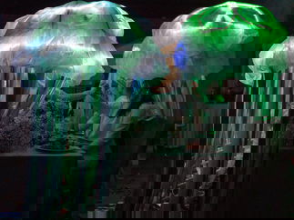 Promo Mysterious WHITE LED show LED Dance Show Hertfordshire