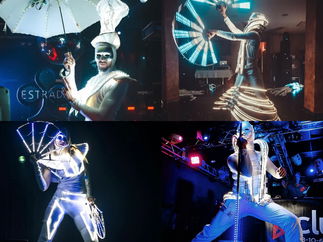 Promo Mysterious WHITE LED show LED Dance Show Hertfordshire