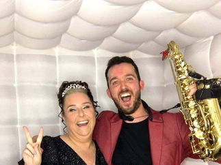 Promo Red Sax Saxophonist East Dunbartonshire