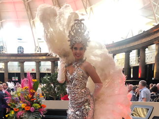 Promo Elegant Silver Stilt Walkers Stilt Walker Lancashire