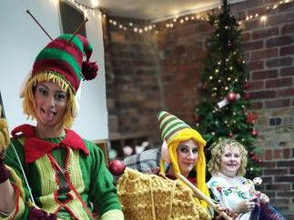 Promo The Knitted Elves Christmas Walkabout Act London