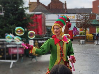 Promo The Knitted Elves Christmas Walkabout Act London