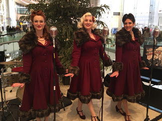 Promo Festive Follies Vintage Christmas Trio London