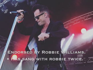 Promo (Robbie Williams) Robbie To The Max Robbie Williams Tribute Act Denbigh