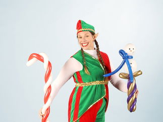 Promo Christmas Twistery Christmas Themed Balloon Artist Bristol