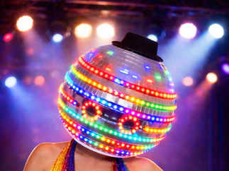 Promo Dazzling Disco Ball Heads Dancer Staffordshire