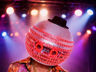 Promo Dazzling Disco Ball Heads Dancer Staffordshire