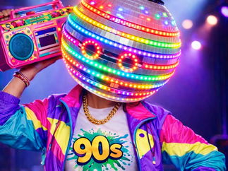 Promo Dazzling Disco Ball Heads Dancer Staffordshire