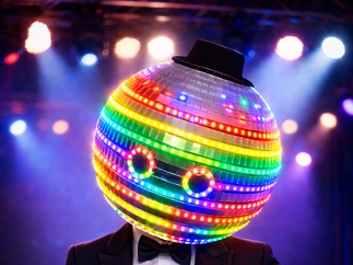 Promo Dazzling Disco Ball Heads Dancer Staffordshire