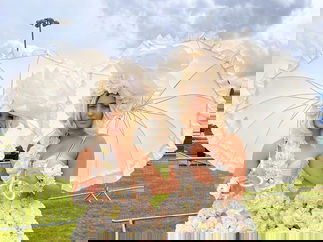 Promo Summer Living Flower Girls Costume Character Kent