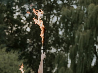 Promo Fire Artist Rebecca Red Fire Performer Leicestershire