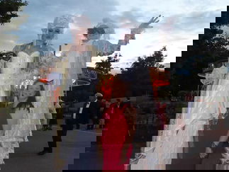 Promo Masquerade Stilt Walkers Street Performer Leicestershire