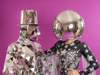 Promo Dazzling Disco Ball Heads Dancer Staffordshire