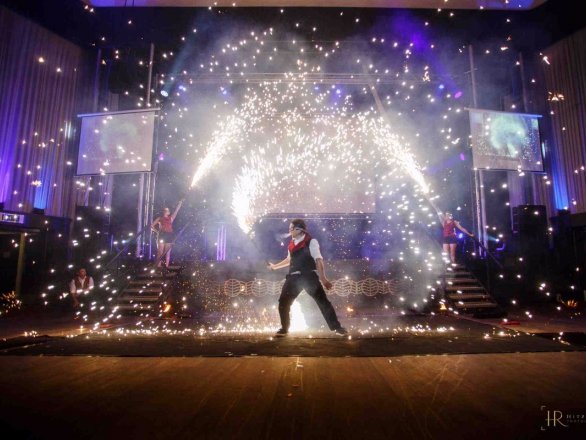 Promo Fire and Sparks Show Circus Performer Leicestershire