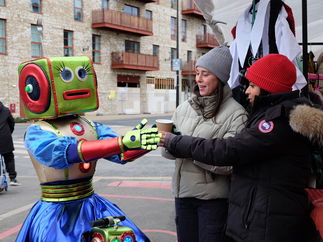 Promo Lady Robot Costume Character London