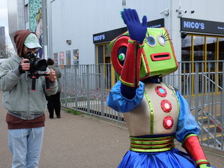 Promo Lady Robot Costume Character London