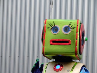 Promo Lady Robot Costume Character London