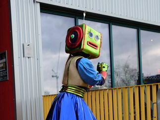 Promo Lady Robot Costume Character London