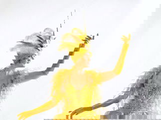 Promo Showgirl Champagne Skirts Mix and Mingle Entertainer Leicestershire