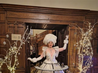 Promo Showgirl Champagne Skirts Mix and Mingle Entertainer Leicestershire