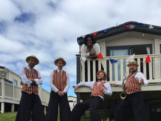Promo The Ten Foot Troubadours Stilt Walking Band East Sussex