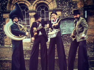 Promo The Ten Foot Troubadours Stilt Walking Band East Sussex