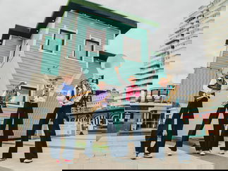 Promo The Ten Foot Troubadours Stilt Walking Band East Sussex