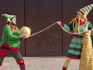 Promo The Knitted Elves Christmas Walkabout Act London