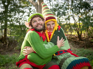 Promo The Knitted Elves Christmas Walkabout Act London