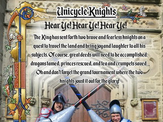 Promo Unicycling Knights Street Performer Devon