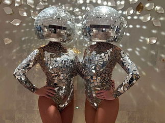 Promo Dazzling Disco Ball Heads Dancer Staffordshire