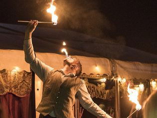 Promo Mardi Gras Circus Circus Performer Lancashire