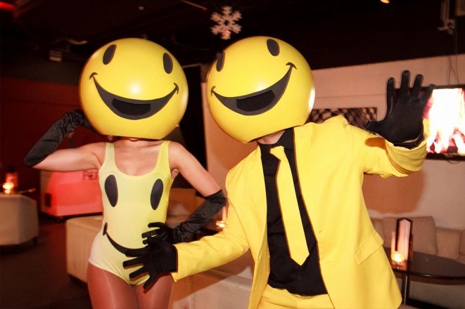 Promo Walkabout Emoji Heads Costume Character Kent