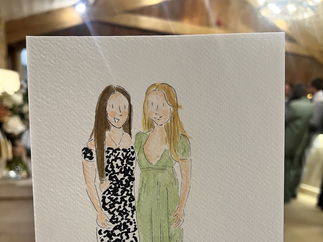 Promo Whimsical Wedding Guest Illustrator Caricaturist Oxfordshire