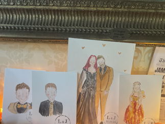 Promo Whimsical Wedding Guest Illustrator Caricaturist Oxfordshire