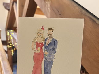 Promo Whimsical Wedding Guest Illustrator Caricaturist Oxfordshire