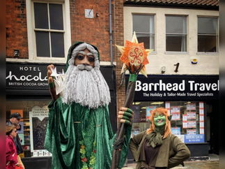 Promo Wizard Walkabout Puppet Street Performer East Yorkshire