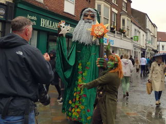 Promo Wizard Walkabout Puppet Street Performer East Yorkshire