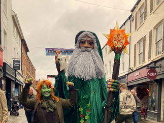 Promo Wizard Walkabout Puppet Street Performer East Yorkshire