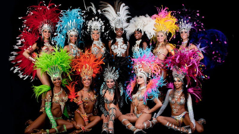Brazzilian Carnival dancers for Summer Garden Party's