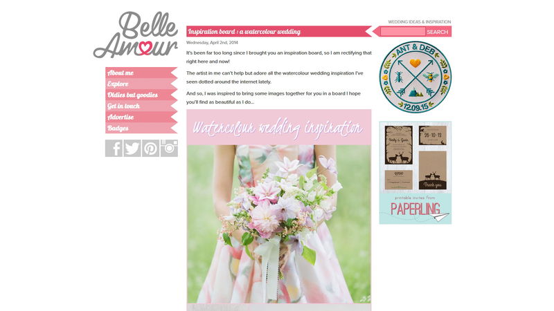 Belle Amour - UK Wedding Blog
