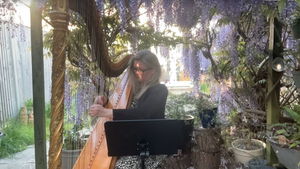 Video Gold Harp Harpist East Sussex