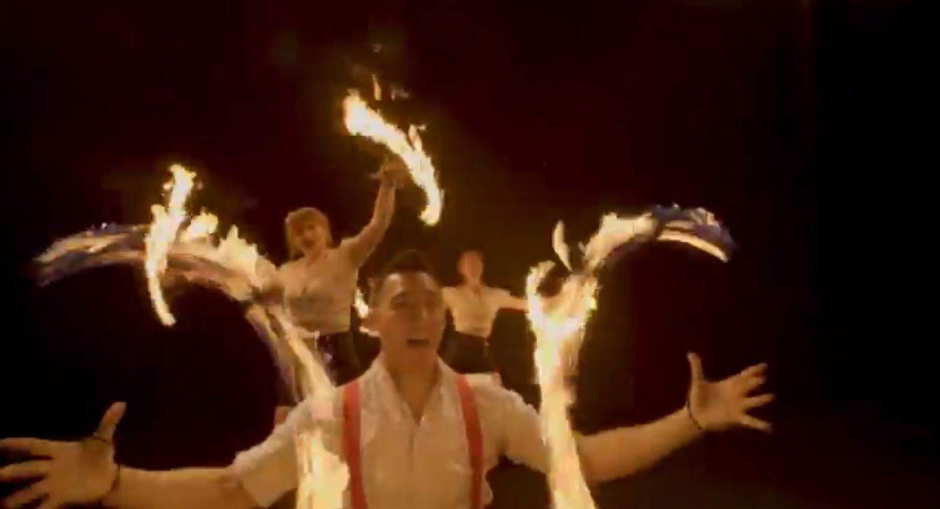 Video Fire and Glow Performers  Leicestershire