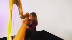 Video Gold Harp Harpist East Sussex
