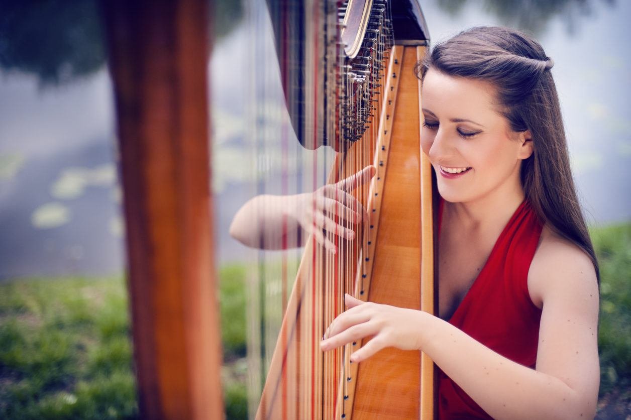 wedding harpists for hire and harp players