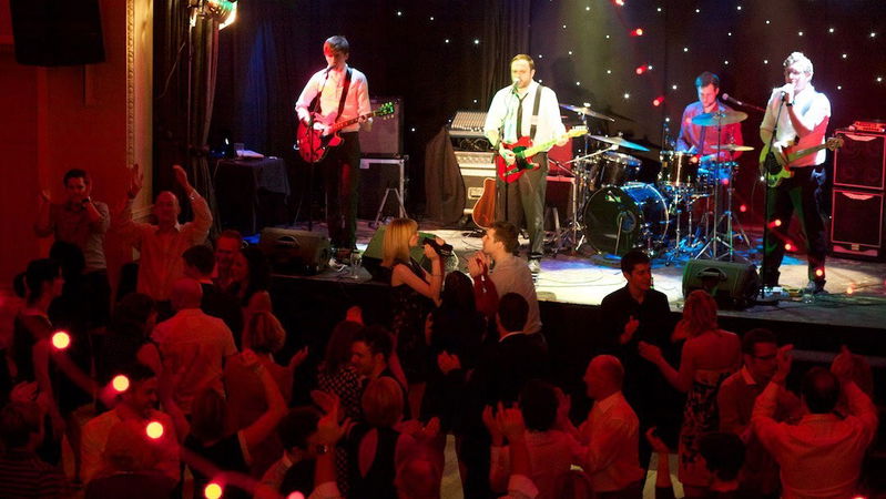 Hipster wedding dance floor