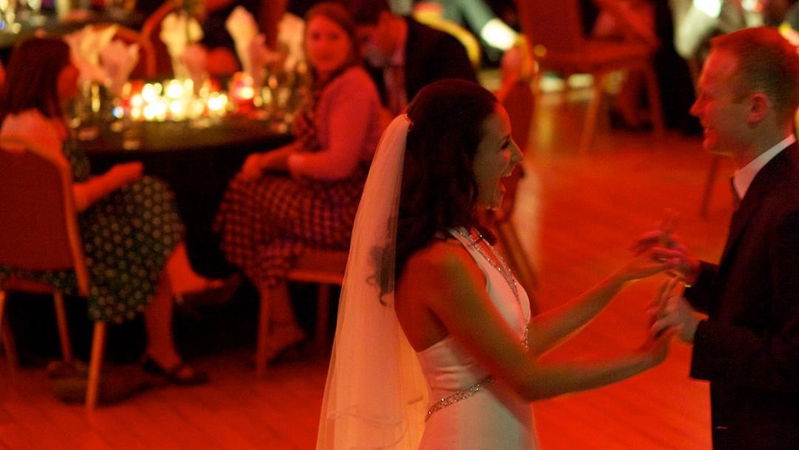 The happy couple on the dancefloor