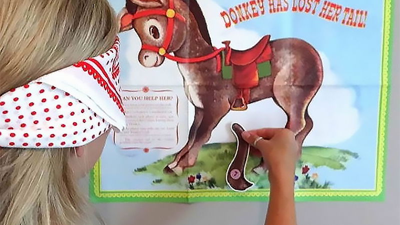 childrens party entertainers tail on the donkey