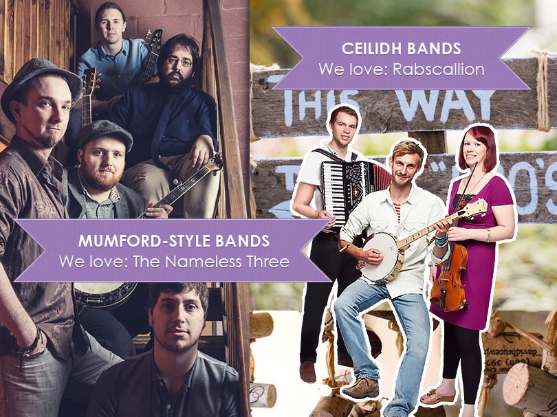 Music and entertainment ideas for a rustic/DIY wedding evening reception