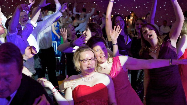 Happy crowd at Spalding Midsummer Ball